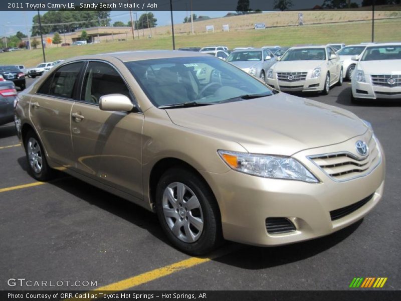 Sandy Beach Metallic / Ash 2011 Toyota Camry LE
