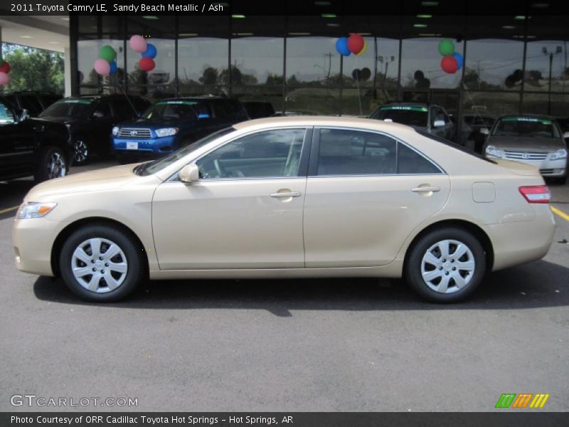 Sandy Beach Metallic / Ash 2011 Toyota Camry LE