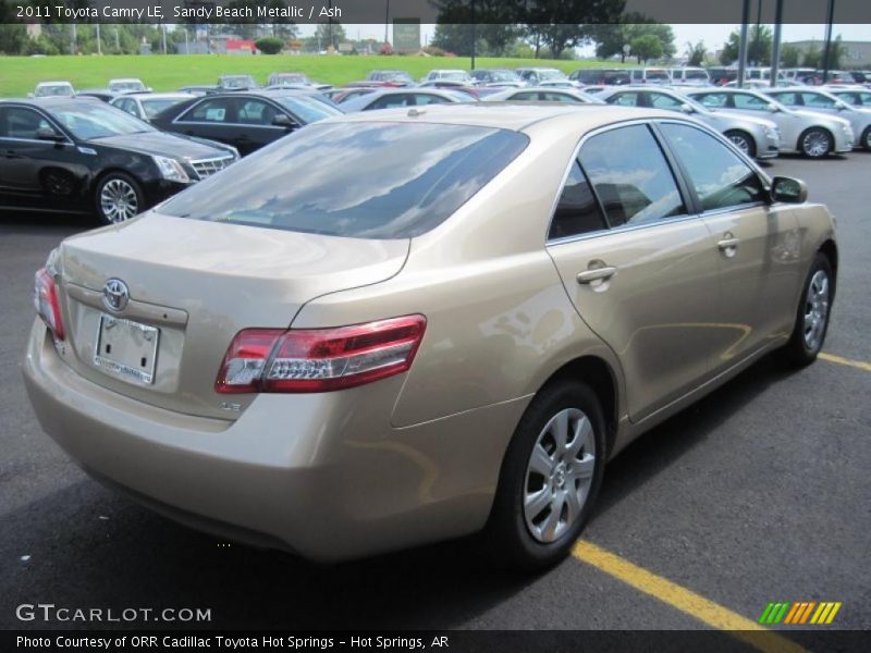 Sandy Beach Metallic / Ash 2011 Toyota Camry LE