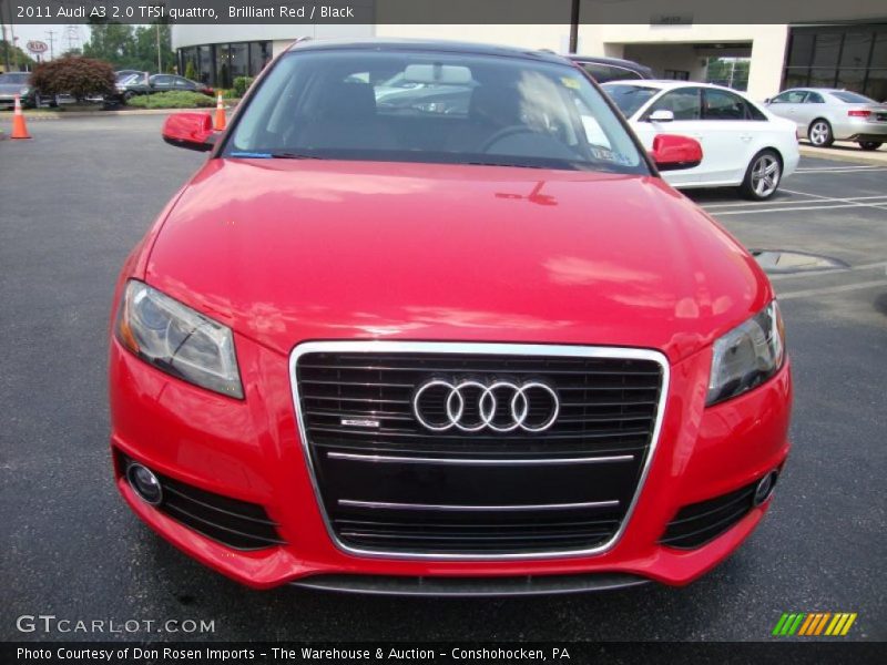 Brilliant Red / Black 2011 Audi A3 2.0 TFSI quattro