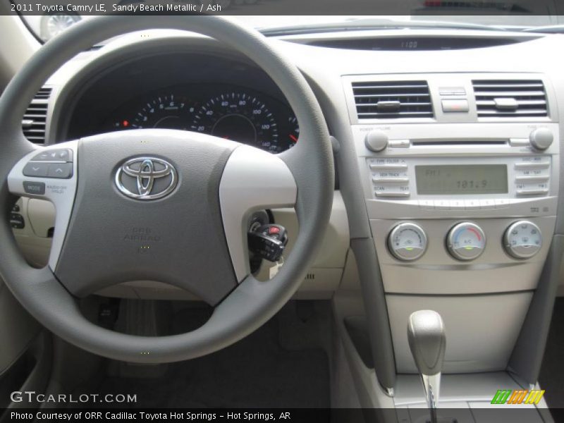 Sandy Beach Metallic / Ash 2011 Toyota Camry LE