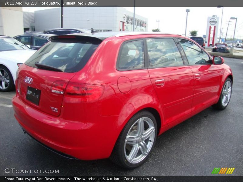 Brilliant Red / Black 2011 Audi A3 2.0 TFSI quattro