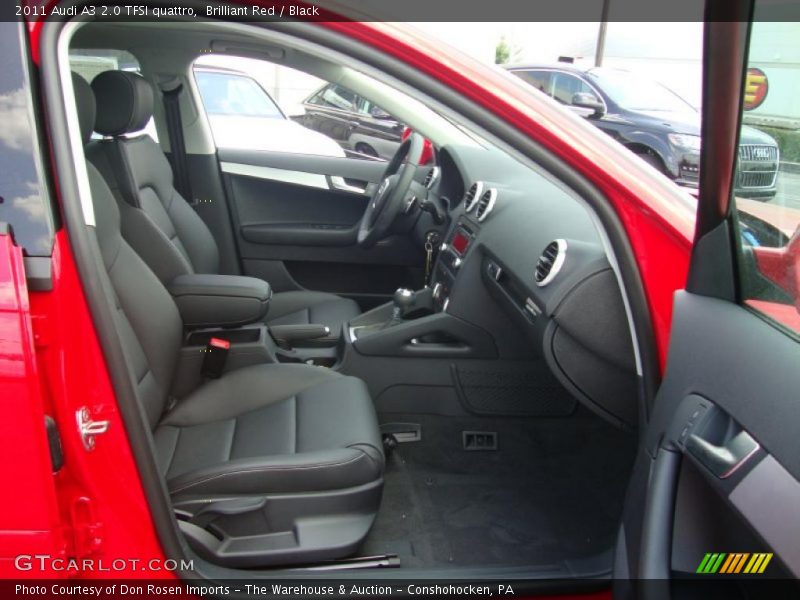 Brilliant Red / Black 2011 Audi A3 2.0 TFSI quattro