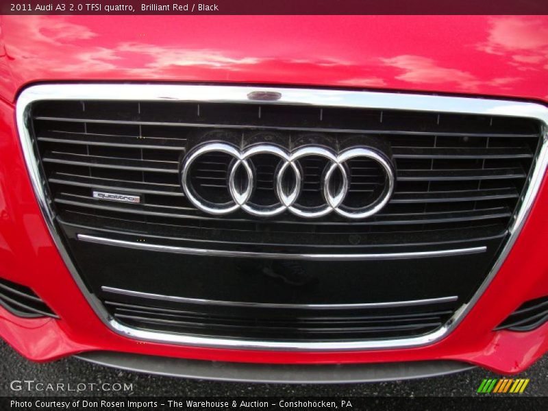 Brilliant Red / Black 2011 Audi A3 2.0 TFSI quattro