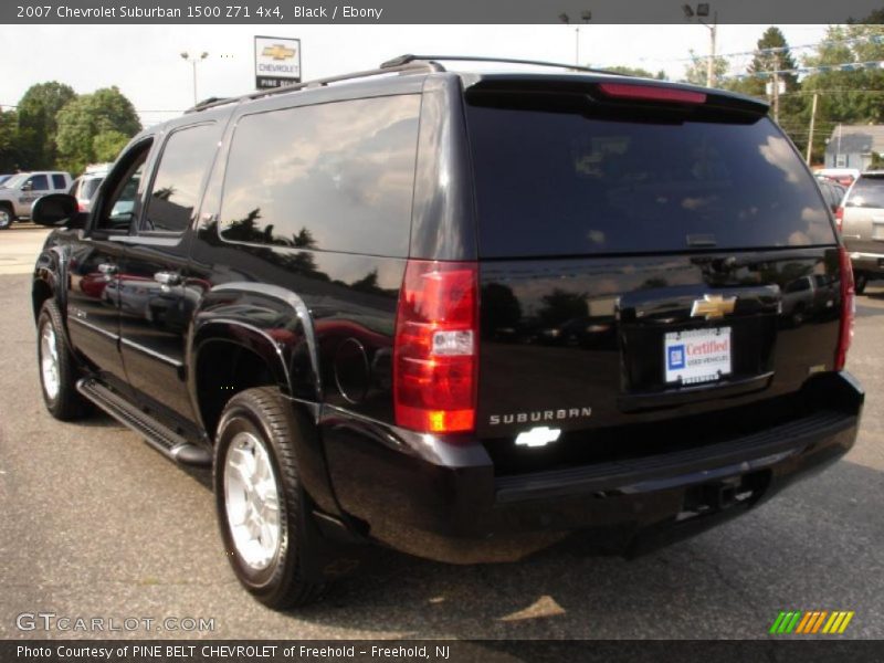 Black / Ebony 2007 Chevrolet Suburban 1500 Z71 4x4