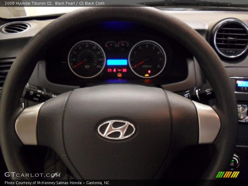 Black Pearl / GS Black Cloth 2008 Hyundai Tiburon GS