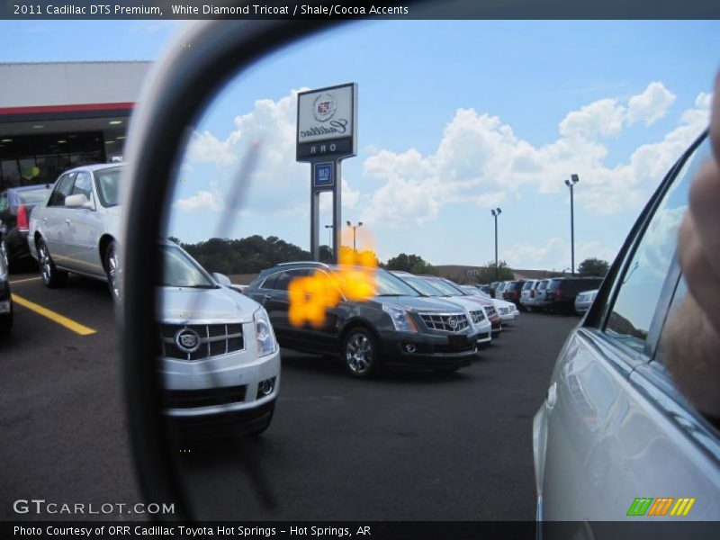 White Diamond Tricoat / Shale/Cocoa Accents 2011 Cadillac DTS Premium