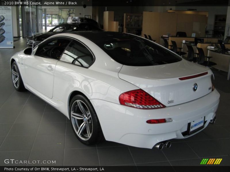 Alpine White / Black 2010 BMW M6 Coupe