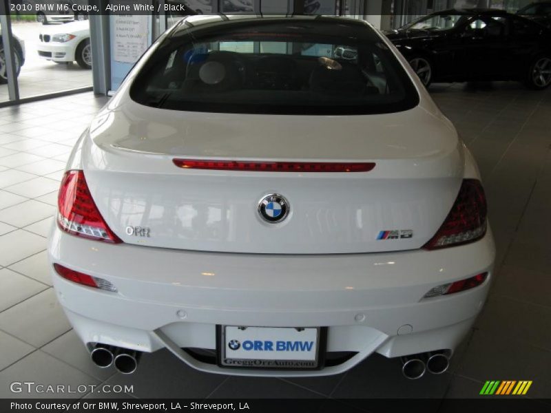 Alpine White / Black 2010 BMW M6 Coupe