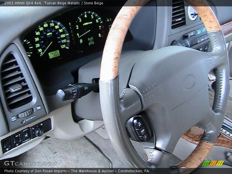 Tuscan Beige Metallic / Stone Beige 2001 Infiniti QX4 4x4
