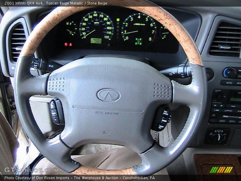 Tuscan Beige Metallic / Stone Beige 2001 Infiniti QX4 4x4
