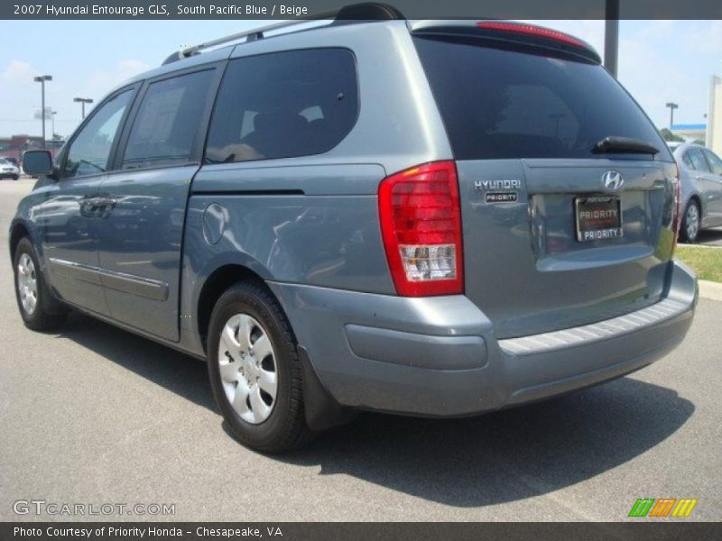 South Pacific Blue / Beige 2007 Hyundai Entourage GLS