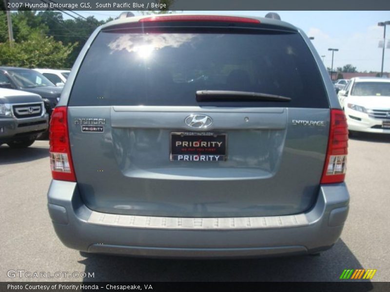 South Pacific Blue / Beige 2007 Hyundai Entourage GLS