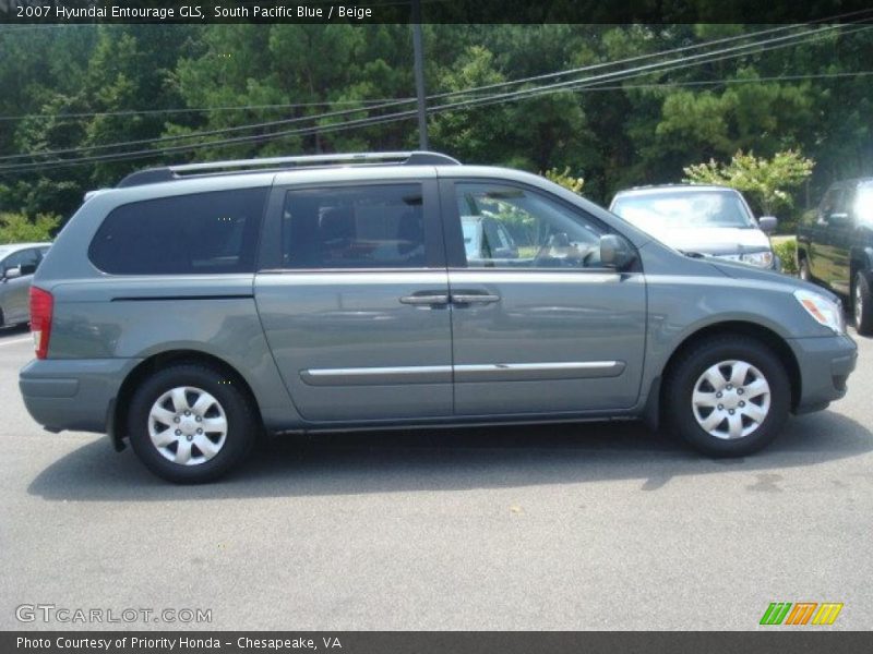 South Pacific Blue / Beige 2007 Hyundai Entourage GLS