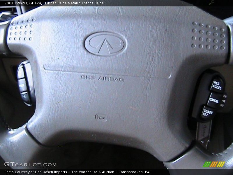 Tuscan Beige Metallic / Stone Beige 2001 Infiniti QX4 4x4