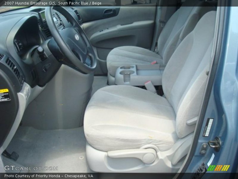 South Pacific Blue / Beige 2007 Hyundai Entourage GLS