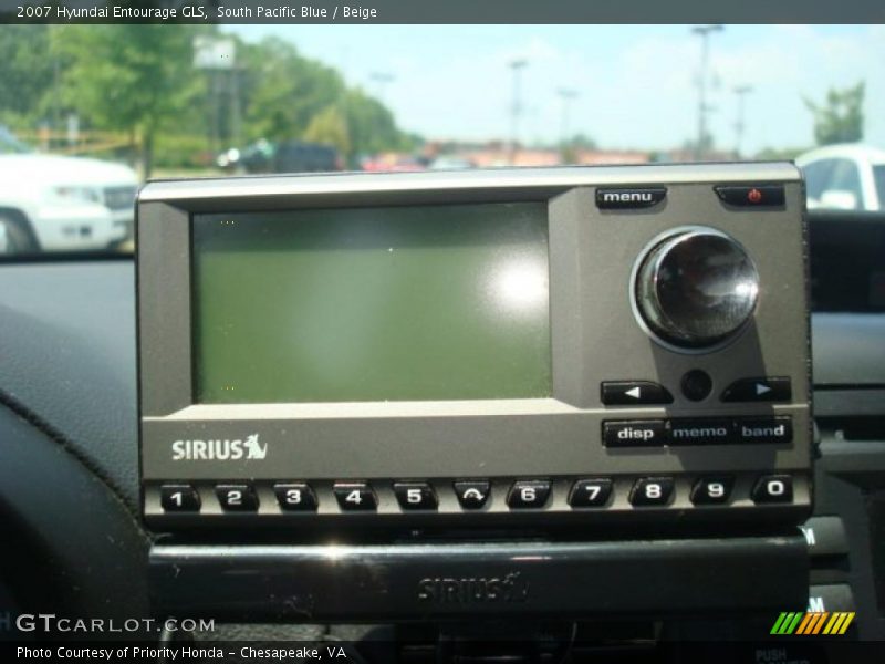 South Pacific Blue / Beige 2007 Hyundai Entourage GLS