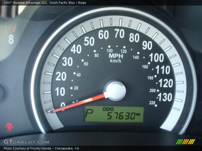 South Pacific Blue / Beige 2007 Hyundai Entourage GLS