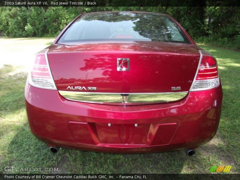 Red Jewel Tintcoat / Black 2009 Saturn Aura XR V6
