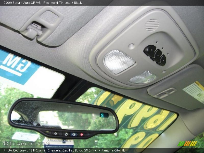 Red Jewel Tintcoat / Black 2009 Saturn Aura XR V6