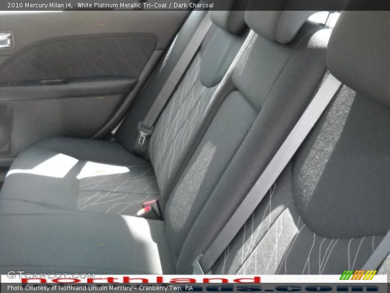 White Platinum Metallic Tri-Coat / Dark Charcoal 2010 Mercury Milan I4
