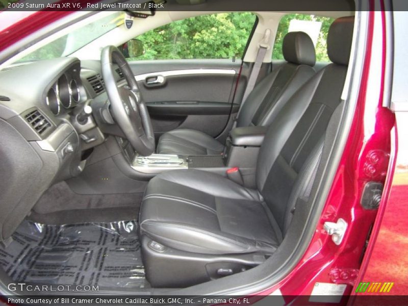 Red Jewel Tintcoat / Black 2009 Saturn Aura XR V6