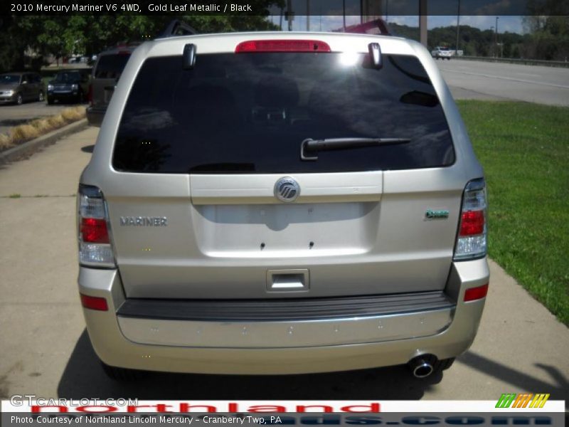 Gold Leaf Metallic / Black 2010 Mercury Mariner V6 4WD