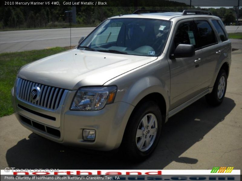 Gold Leaf Metallic / Black 2010 Mercury Mariner V6 4WD