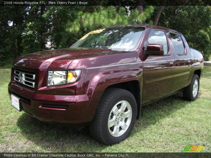 Dark Cherry Pearl / Beige 2008 Honda Ridgeline RTL