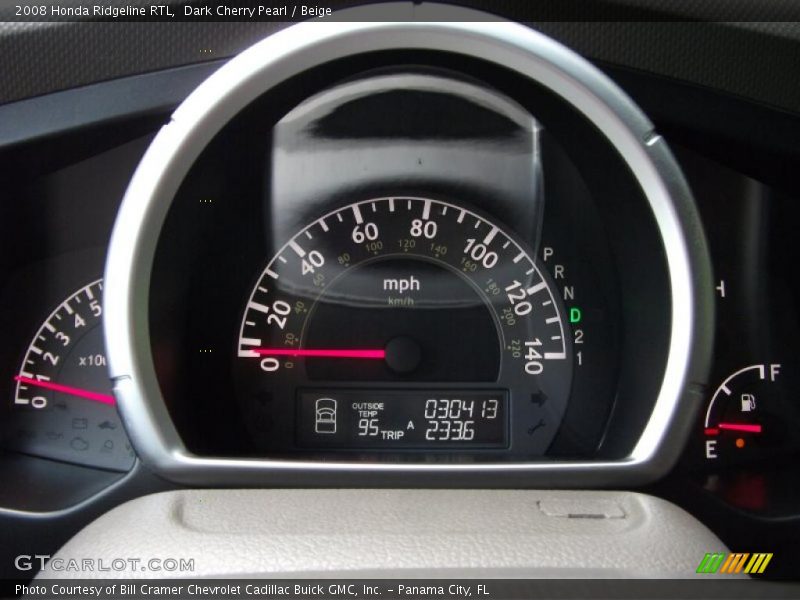 Dark Cherry Pearl / Beige 2008 Honda Ridgeline RTL