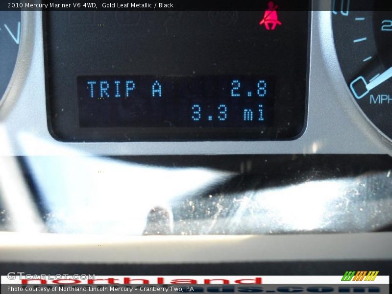 Gold Leaf Metallic / Black 2010 Mercury Mariner V6 4WD