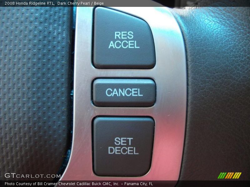 Dark Cherry Pearl / Beige 2008 Honda Ridgeline RTL