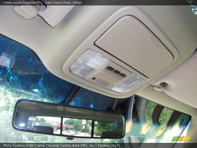 Dark Cherry Pearl / Beige 2008 Honda Ridgeline RTL