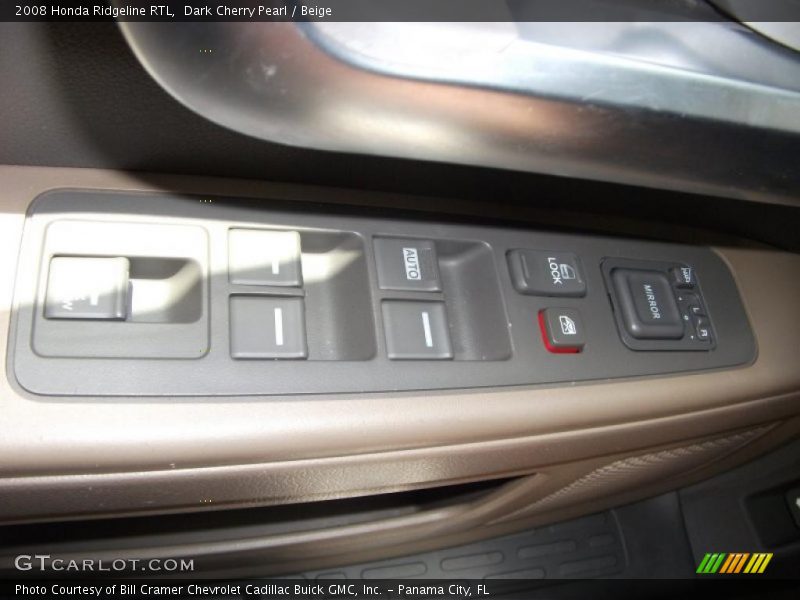 Dark Cherry Pearl / Beige 2008 Honda Ridgeline RTL