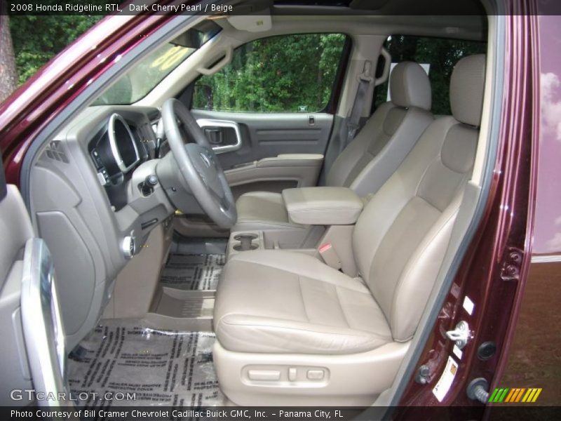 Dark Cherry Pearl / Beige 2008 Honda Ridgeline RTL