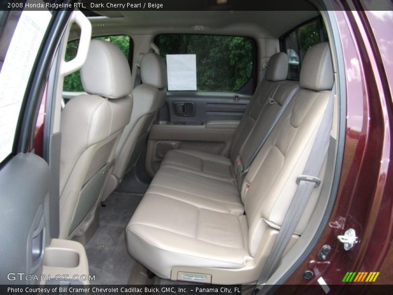 Dark Cherry Pearl / Beige 2008 Honda Ridgeline RTL