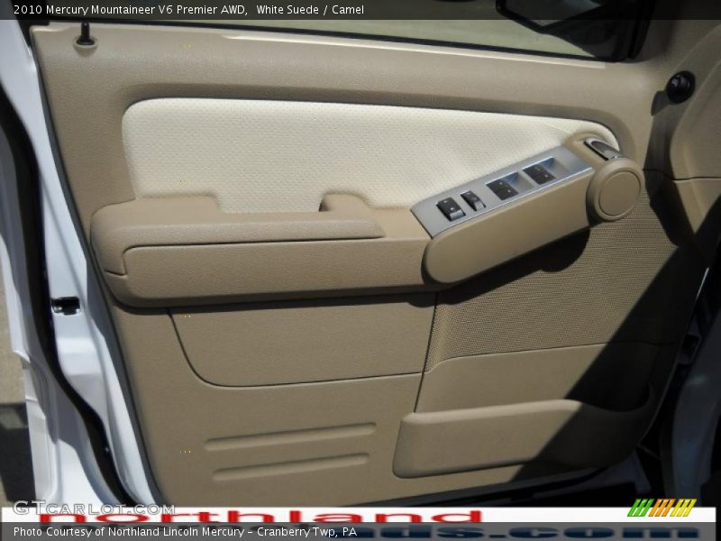White Suede / Camel 2010 Mercury Mountaineer V6 Premier AWD