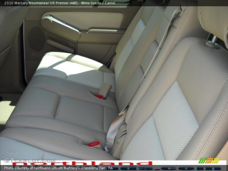 White Suede / Camel 2010 Mercury Mountaineer V6 Premier AWD