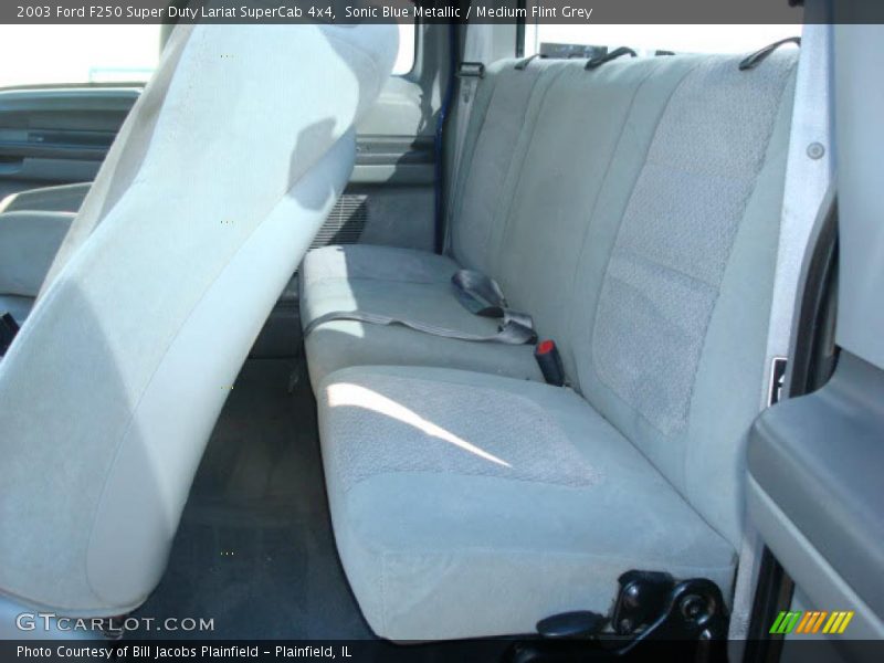 Sonic Blue Metallic / Medium Flint Grey 2003 Ford F250 Super Duty Lariat SuperCab 4x4
