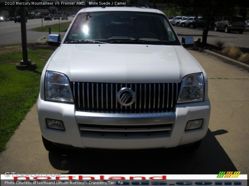 White Suede / Camel 2010 Mercury Mountaineer V6 Premier AWD