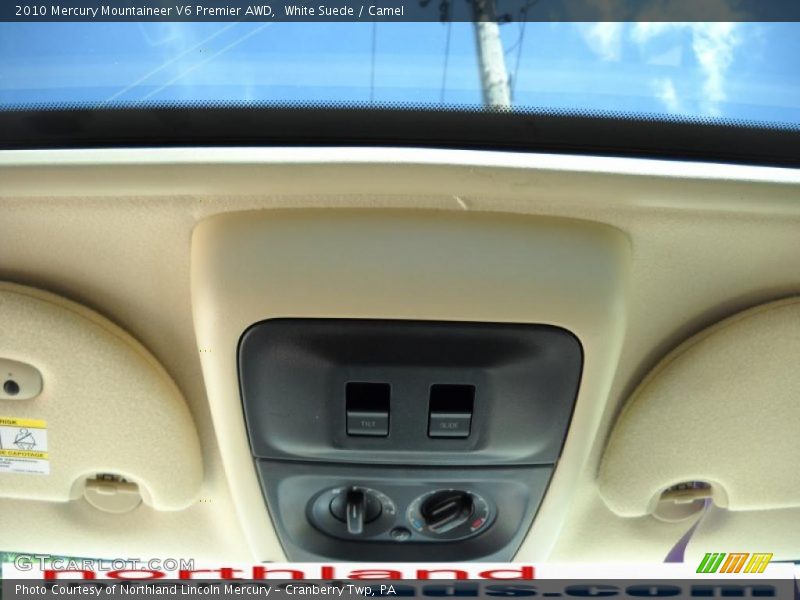 White Suede / Camel 2010 Mercury Mountaineer V6 Premier AWD
