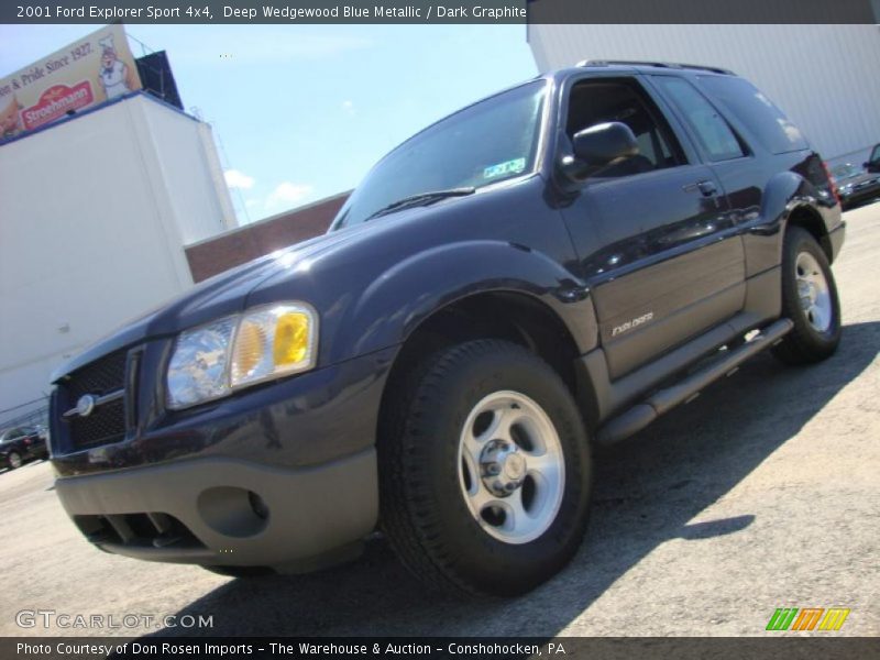Deep Wedgewood Blue Metallic / Dark Graphite 2001 Ford Explorer Sport 4x4