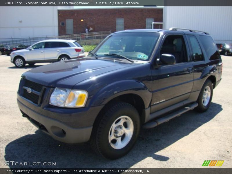 Deep Wedgewood Blue Metallic / Dark Graphite 2001 Ford Explorer Sport 4x4