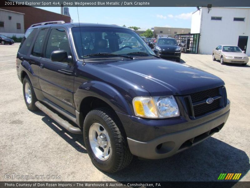 Deep Wedgewood Blue Metallic / Dark Graphite 2001 Ford Explorer Sport 4x4