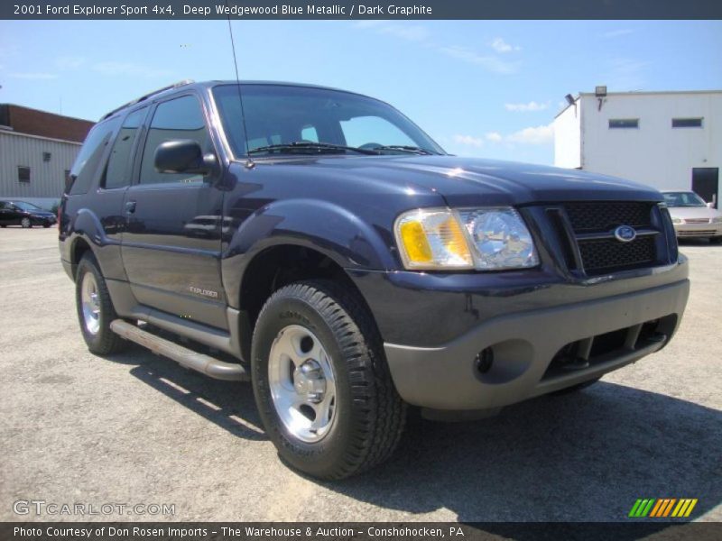 Deep Wedgewood Blue Metallic / Dark Graphite 2001 Ford Explorer Sport 4x4