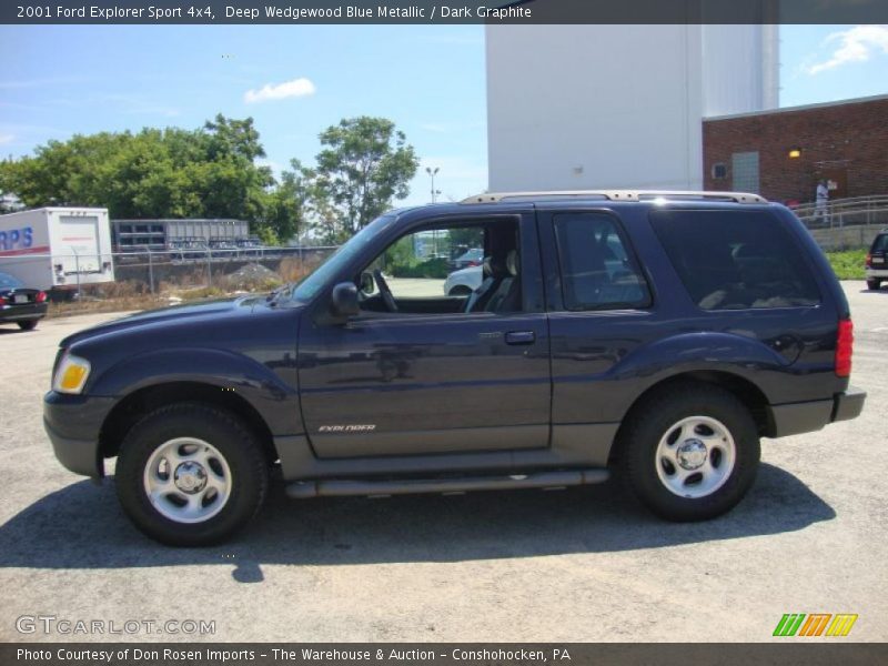 Deep Wedgewood Blue Metallic / Dark Graphite 2001 Ford Explorer Sport 4x4