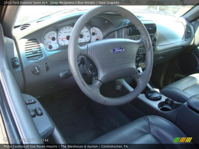 Deep Wedgewood Blue Metallic / Dark Graphite 2001 Ford Explorer Sport 4x4