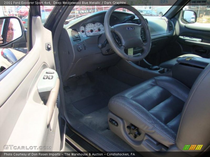 Deep Wedgewood Blue Metallic / Dark Graphite 2001 Ford Explorer Sport 4x4