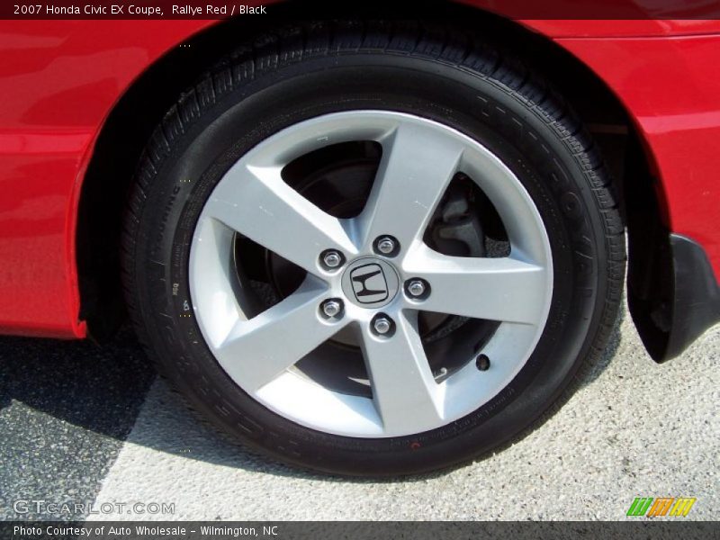 Rallye Red / Black 2007 Honda Civic EX Coupe