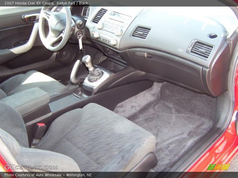 Rallye Red / Black 2007 Honda Civic EX Coupe